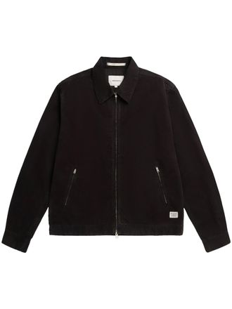 Norse Projects Structured Canvas Jacket with Classic Zip Front