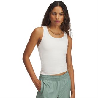 Under Armour Nauwsluitende mouwloze tanktop voor dames (Bruin)