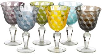 Pols Potten Design-Weinglas Set Blocks (6 St&uuml;ck)