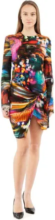 Moschino Multicolor Viscose Casual Womens Dress