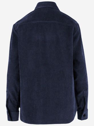 F.it Ribbed Stretch Nylon-Blend Shirt - Navy