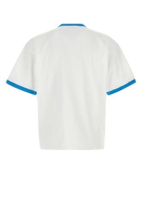 Versace Mens White Cotton T-Shirt 1w000opticalwhite Exterior Exterior: T-shirts And Polos