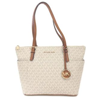 Michael kors purse white and brown on sale