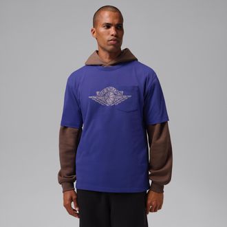 Nike Jordan Mens Jordan Flight Essentials Pocket T-Shirt in Blue | IO2084-432