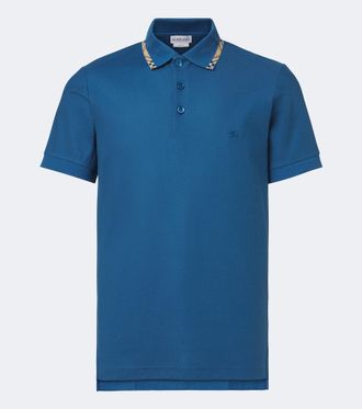 Burberry Burberry Check cotton piqu&eacute; polo shirt