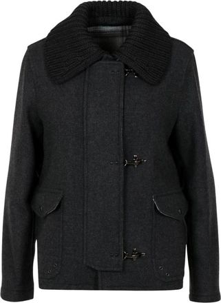 Fay Mini 3 Haken Jas - Dames - Zomerjassen - Grijs - S - Wol - Jassen