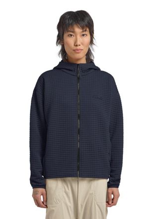 Jack Wolfskin Fleecejacke JACK WOLFSKIN MOGARI HOODED FZ W, Damen, Gr. L (42/44), schwarz navy,, Obermaterial: 95% Polyester, 5% Elasthan. Futter: 100% Polyester, J