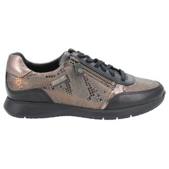 Mephisto Mephisto Monia Leather Womens Low Top Trainers - Black - Size:UK 6