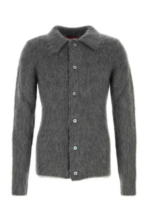 Gucci Grey Mohair Cardigan
