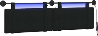 vidaXL Cabecero Colgante Negro Tela Vidaxl