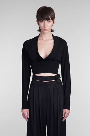 Andreadamo Topwear in viscosa nera