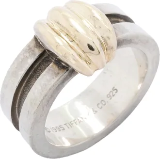 Tiffany & Co. Yellow Gold (18K) Silver 925 Band Ring (Pre-Owned)