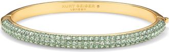 Kurt Geiger Pav&eacute; Crystal Dome Bangle in Green at Nordstrom Rack