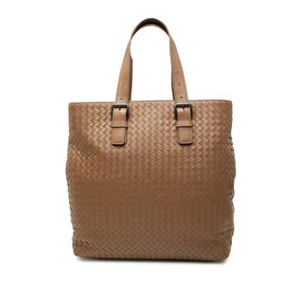 Bottega Veneta Pre-owned Bottega Veneta Nappa Intrecciato Belted Tote Unisex TMXTBESSBTTNMYG1