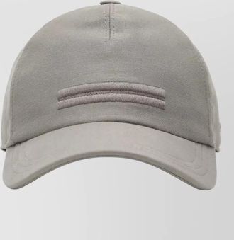 Ermenegildo Zegna curved brim baseball cap logo detail