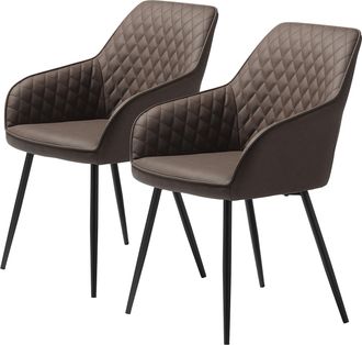 Red Living home24 Armlehnenstuhl Dela II (2er-Set)