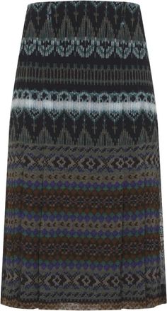 Dries Van Noten Sianora Midi Rok - Dames - Midirokken - Veelkleurig - XS - Rokken