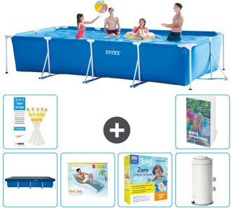 Intex Piscina Con Estructura Rectangular - 450x220x84 Cm - 7-piezas S135