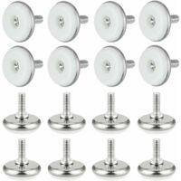 OEM 30 Piezas De Patas Ajustables Para Muebles, Tornillos De Nivelaci&oacute;n Redondos, Rosca M6, Patas Niveladoras, Patas Ajustables En Altura (blanco) - Fei Y