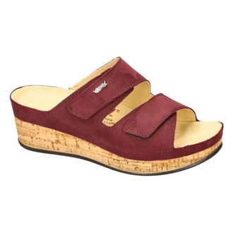 Vital Lara Nubuck Clog - Dames - Schoenen - Rood - Maat: 37 EU Leer