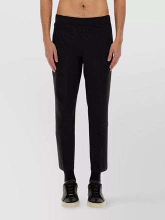 HUGO BOSS cropped trousers with side pockets and tapered leg