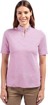 Cutter & Buck Virtue Eco Pique Stripe Recycled Womens Top