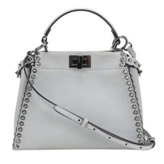 Fendi Pre-owned Handbags, female, Gray, Size: ONE SIZE Pre-owned Vintage Handbag