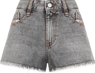 Diesel De-Rifty High-waisted Denim Shorts - Dames - Korte broeken - Grijs - Maat: W29 Denim