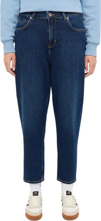 Mustang Mom-Jeans MUSTANG Damen Style Charlotte Tapered, Damen, Gr. 26, L&auml;nge 32, 801 blau, Denim/Jeans, 98% Baumwolle, 2% Elasthan, bequem, Jeans Mom-Jeans