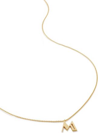 Monica Vinader M adjustable necklace - women - Other fibres - One Size - Gold