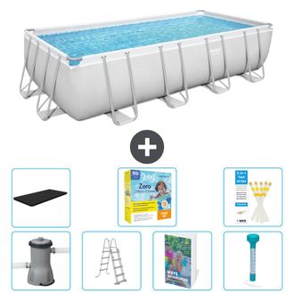 Bestway Piscina Bestway Power Steel Rectangular - 488x244x122 Cm - 8-piezas S532