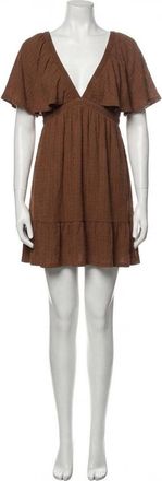 Z Supply Winona Knit Mini Dress In Dark Rosewood