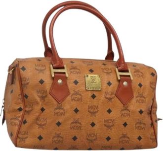 MCM Pre-owned Handbags, female, Brown, Size: ONE SIZE Pre-owned Plastic Handbag
