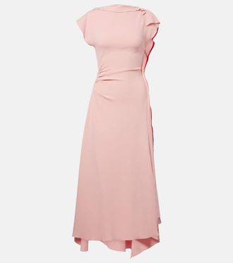 Victoria Beckham Draped gathered midi dress