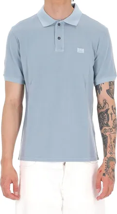 C.P. Company Light Blue Gauge 24 Cotton Piquet Polo Shirt