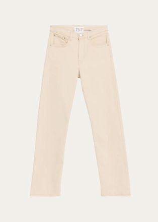 TWP Kent Cotton-Blend Straight-Leg Jeans