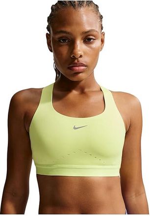 Nike Swift High-Support Lightly Lined Sports Bra Womens Bra Light Lemon Twist/Silver : XL (US 16-18)
