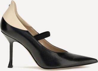 Fendi D&eacute;coll&eacute;t&eacute; bicolore in pelle di vitello Woman 37.5