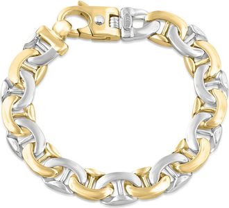 Pompeii3 Mens Marine 14k Gold (75gram) or Platinum (121gram) 12mm Link Bracelet 8.5