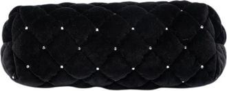 Chanel Pre-owned Studded Velvet Clutch - Dames - Vintage Schoudertas - Zwart - ONE Size - Leer - Vintage