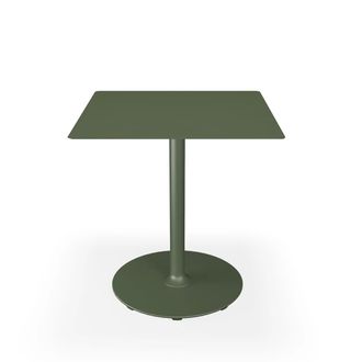 Houe Pico Gartentisch, 70 x 70 cm, Gestell rund, olivgr&uuml;n