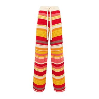 Laneus Wijde Broek - Dames - Wijde Broeken - Veelkleurig - XS - Katoen - Broeken