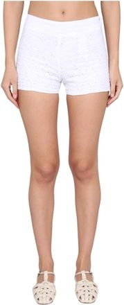 120% Lino Short Shorts - Dames - Bermuda - Wit - 2XS - Korte Broeken