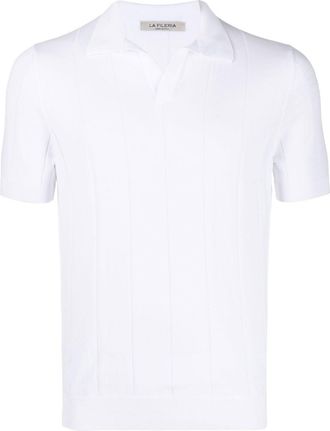 La Fileria ribbed-knit cotton polo shirt - men - Cotton - 52 - White