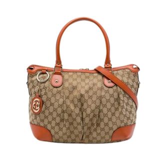 Gucci Borsa Satchel Pre-owned - - Pre-owned - Donna - Beige - ONE SIZE