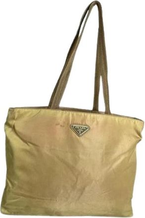 Prada Pre-owned Tote Bag - Dames - Vintage Shopper - Geel - ONE Size - Vintage