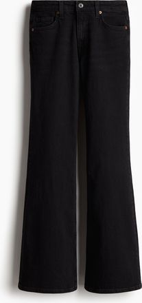 H&M Flared High Jeans - Schwarz