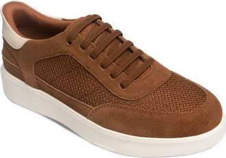 Marc Joseph New York Catherine Street Hands Free Technology Leather Sneaker in Cognac Suede at Nordstrom, Size 6.5