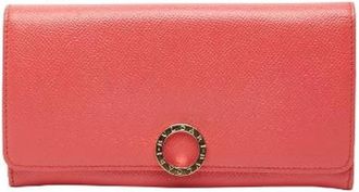 Bulgari Pre-owned Wallets, female, Pink, Size: ONE SIZE Pre-owned Leather Wallet