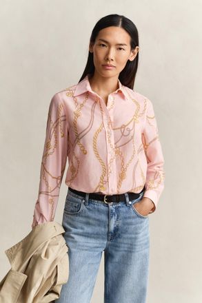 GANT Women Cotton Silk Shirt (46) APRICOT PINK